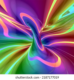 Colorful background, torus map effect combination illustration