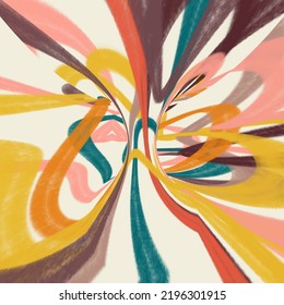 Colorful background, torus map effect combination illustration
