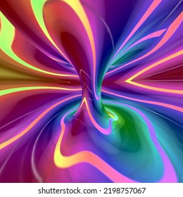 Colorful background, torus map effect combination illustration
