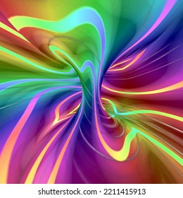 Colorful background, torus map effect combination illustration
