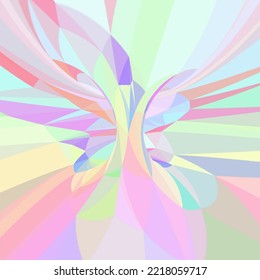 Colorful background, torus map effect combination illustration
