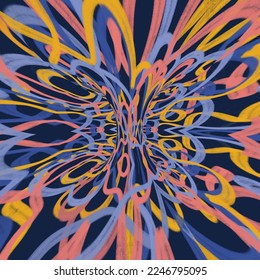 Colorful background, torus map effect combination illustration
