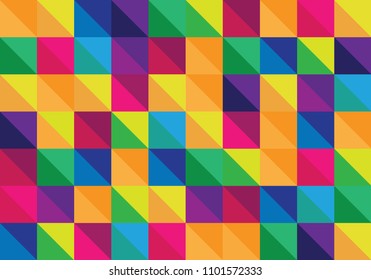 Fondo colorido con triángulos