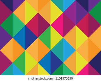 Colorful background with triangles