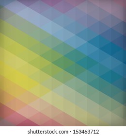 Colorful background with triangles