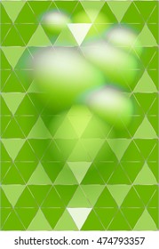 Colorful background with triangles