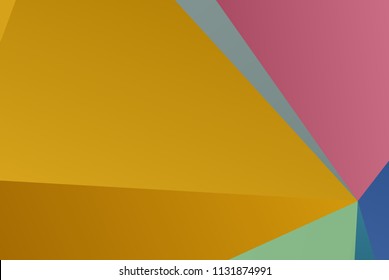 Colorful background with triangles Simple geometric background with gradient shapes. Vector illustration Triangles of different scale, size and shape.