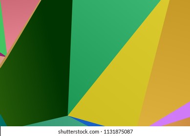 Colorful background with triangles Simple geometric background with gradient shapes. Vector illustration Triangles of different scale, size and shape.