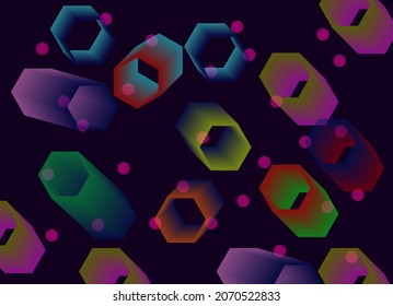 colorful background with two patterns