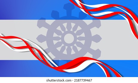 Colorful background of the typical flag of the united states for the celebration of columbus day 