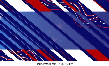 Colorful background of the typical flag of the united states for the celebration of columbus day 