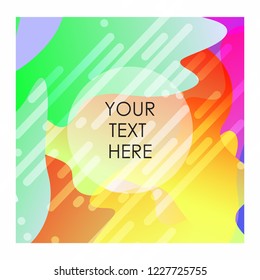 Colorful background with typography design vector