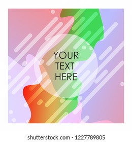 Colorful background with typography design vector