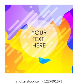 Colorful background with typography design vector