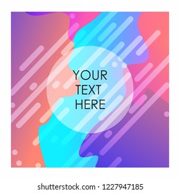 Colorful background with typography design vector
