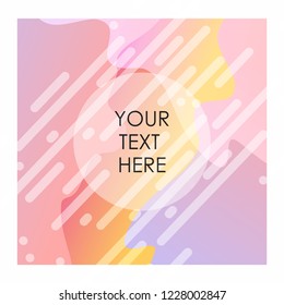 Colorful background with typography design vector