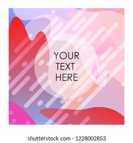 Colorful background with typography design vector