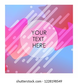Colorful background with typography design vector