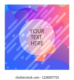 Colorful background with typography design vector