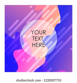 Colorful background with typography design vector