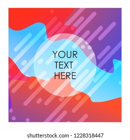 Colorful background with typography design vector