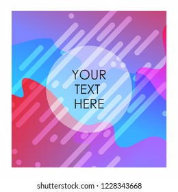 Colorful background with typography design vector