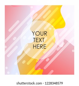 Colorful background with typography design vector