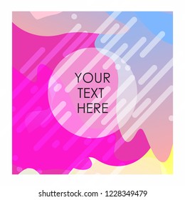 Colorful background with typography design vector
