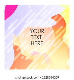 Colorful background with typography design vector