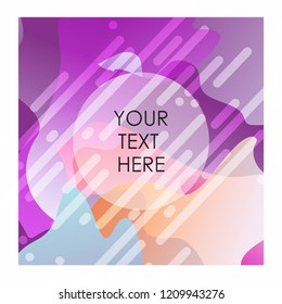 Colorful background with typography vector