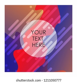 Colorful background with typography vector