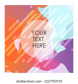 Colorful background with typography vector