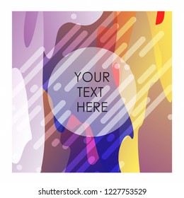 Colorful background with typography vector