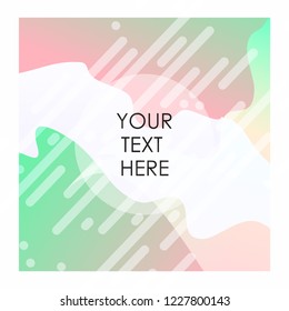 Colorful background with typography vector