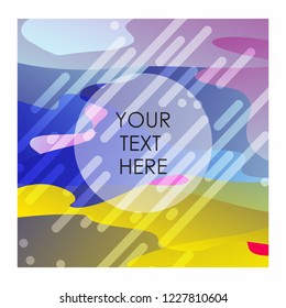 Colorful background with typography vector