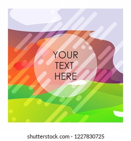 Colorful background with typography vector