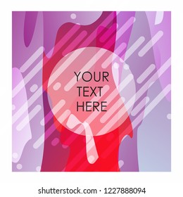Colorful background with typography vector