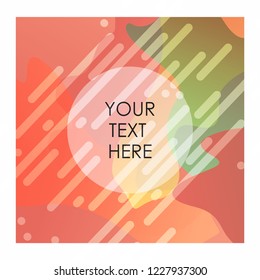 Colorful background with typography vector