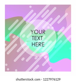 Colorful background with typography vector