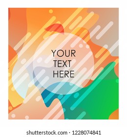 Colorful background with typography vector