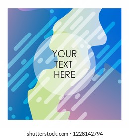 Colorful background with typography vector