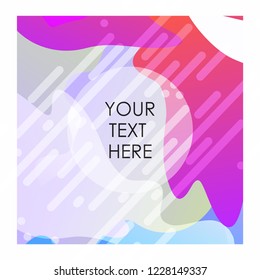 Colorful background with typography vector