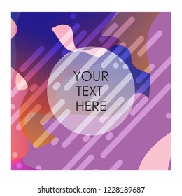 Colorful background with typography vector