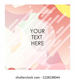 Colorful background with typography vector
