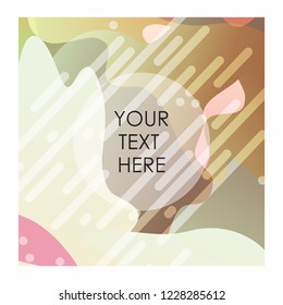 Colorful background with typography vector