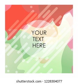 Colorful background with typography vector