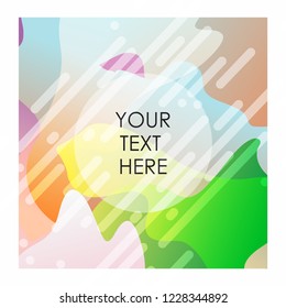 Colorful background with typography vector