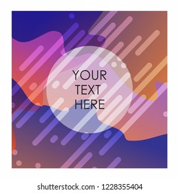 Colorful background with typography vector