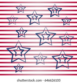 Colorful background until the Independence Day and Patriot Day of the United States of America, vector illustration
