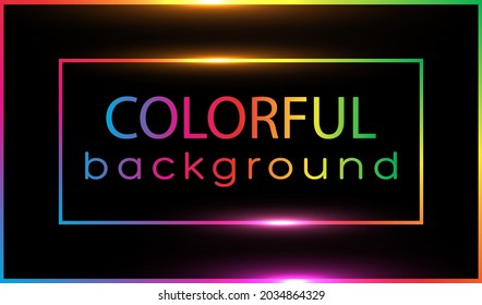 Colorful background. Vector illustration. Colorful frame. 